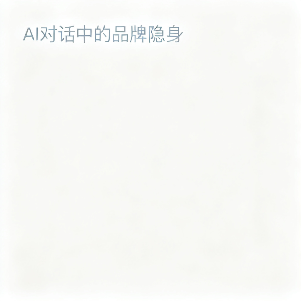 假设你的品牌在AI对话中彻底“隐身”,文章配图,构图简洁,高清质感